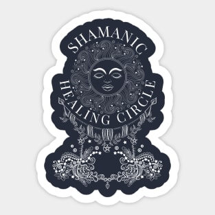 Shamanic Healing Circle Healer Shaman Shamanic drumming community Sticker